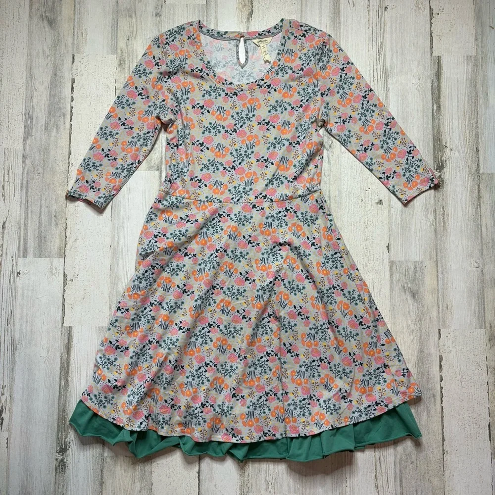 Matilda Jane X Joanna Gaines Floral Down On The Farm Twirl Dress Size Medium - Picture 2 of 4